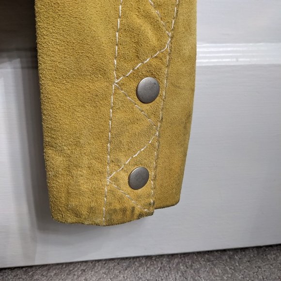 Vintage Style Golden Suede Jacket - Picture 4 of 10